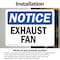 Signmission Exhaust Fan, 14 in W x Rectangle, Vinyl Decal OS-2PACK-NS-D-1014-L-12212 - alternate 4